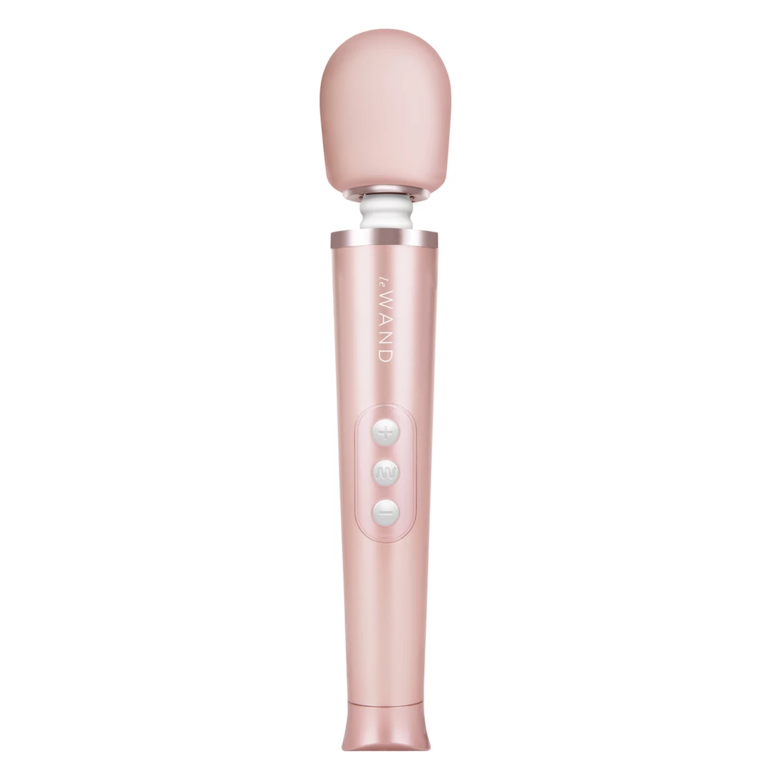 Duży silikonowy masażer łechtaczki w kolorze różowego złota Le Wand Petite Massager 