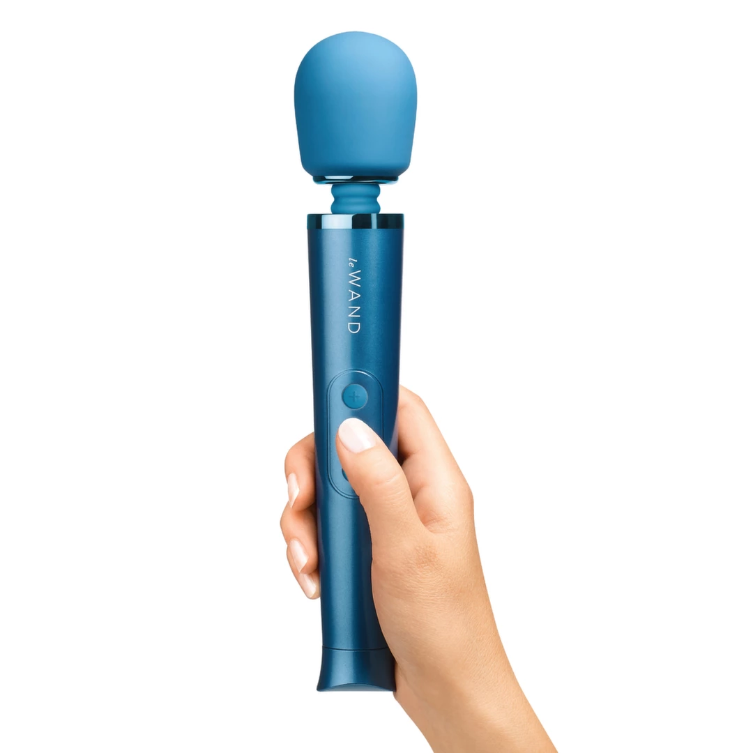 Duży niebieski silikonowy masażer łechtaczki do masturbacji Le Wand Petite Massager 