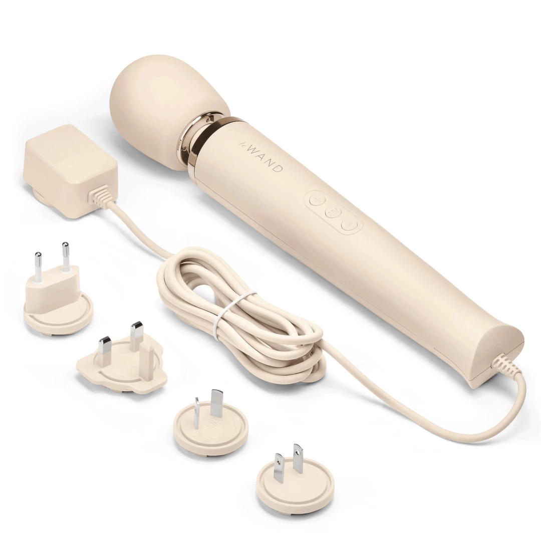 Biały silikonowy masażer łechtaczki do masturbacji Le Wand Plug In Massager 