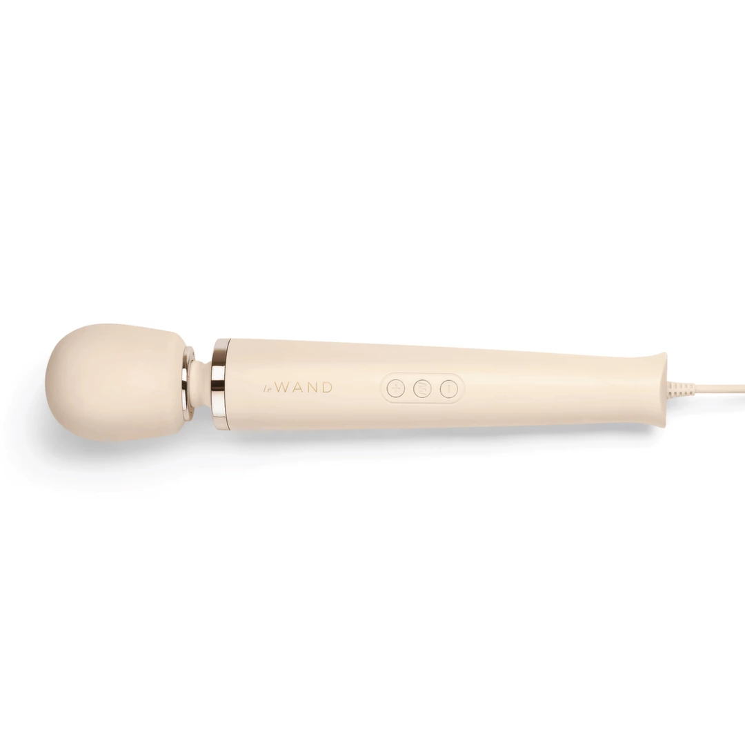 Biały silikonowy masażer łechtaczki do masturbacji Le Wand Plug In Massager 
