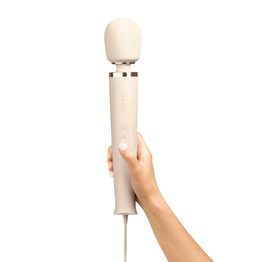 Biały silikonowy masażer łechtaczki do masturbacji Le Wand Plug In Massager 