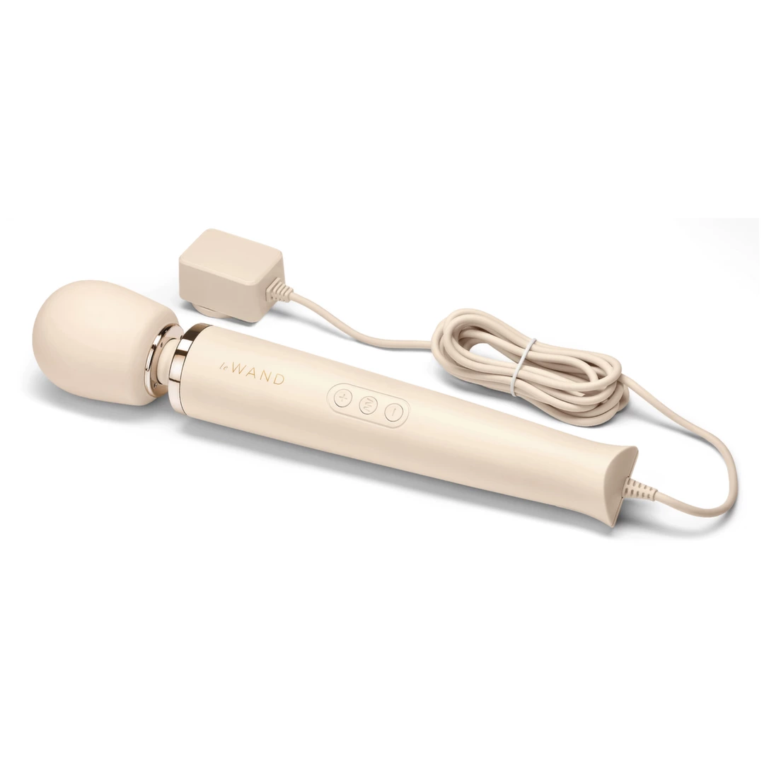 Biały silikonowy masażer łechtaczki do masturbacji Le Wand Plug In Massager 