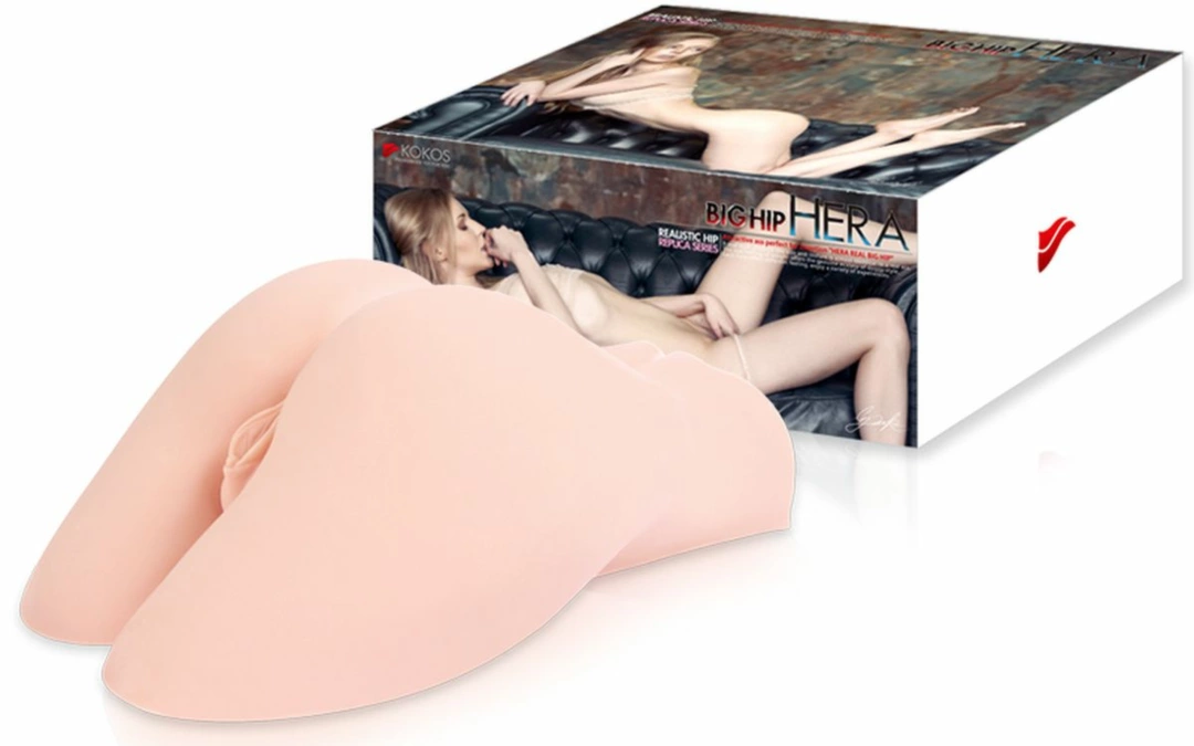 Hera Big Hip - anatomiczny model intymny XXL Real Touch, beżowy