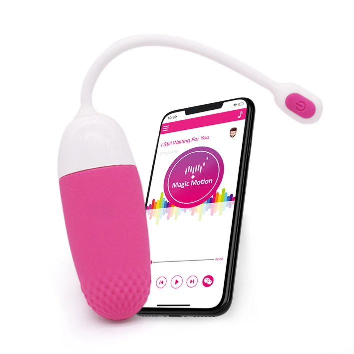Wibrator do stymulacji łechtaczki i pochwy silikonowy w kolorze różowo białym Magic Motion Vini 