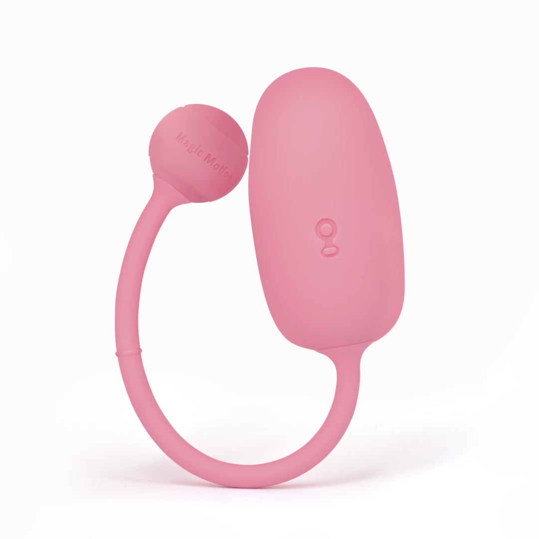 Różowa silikonowa kulka wibracyjna do stymulacji pochwy i treningu mięśni kegla Magic Motion Kegel Coach 