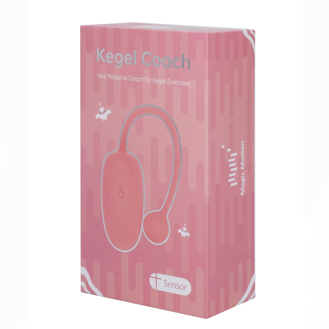 Różowa silikonowa kulka wibracyjna do stymulacji pochwy i treningu mięśni kegla Magic Motion Kegel Coach 