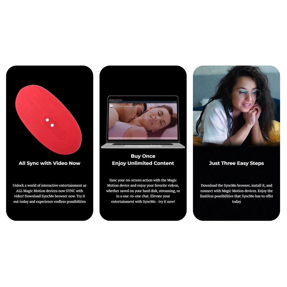 Karmazynowy silikonowy wibrator łechtaczkowy do majtek  Magic Motion Nyx