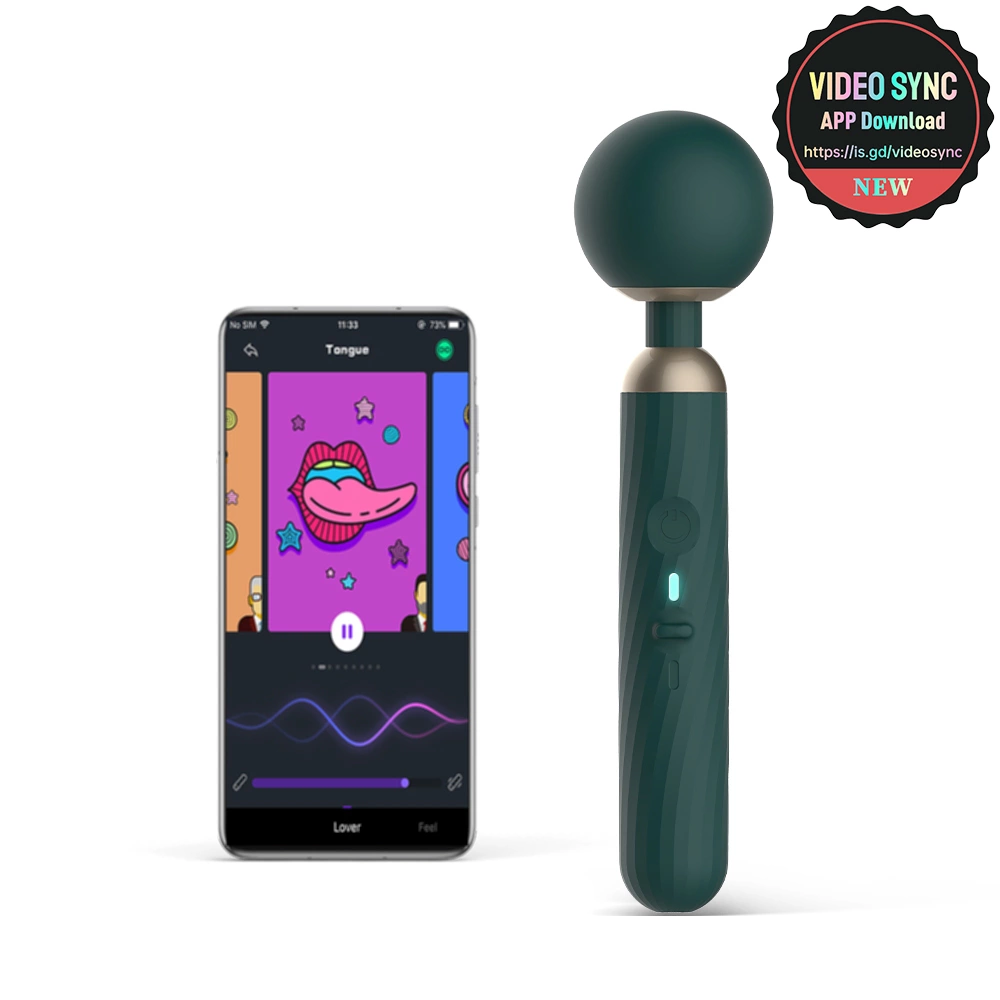 Bezprzewodowy czarny silikonowy wibrator Wand do stymulacji łechtaczki Magic Motion Zenith App Controlled Bezprzewodowy czarny silikonowy wibrator Wand do stymulacji łechtaczki Magic Motion Zenith App Controlled