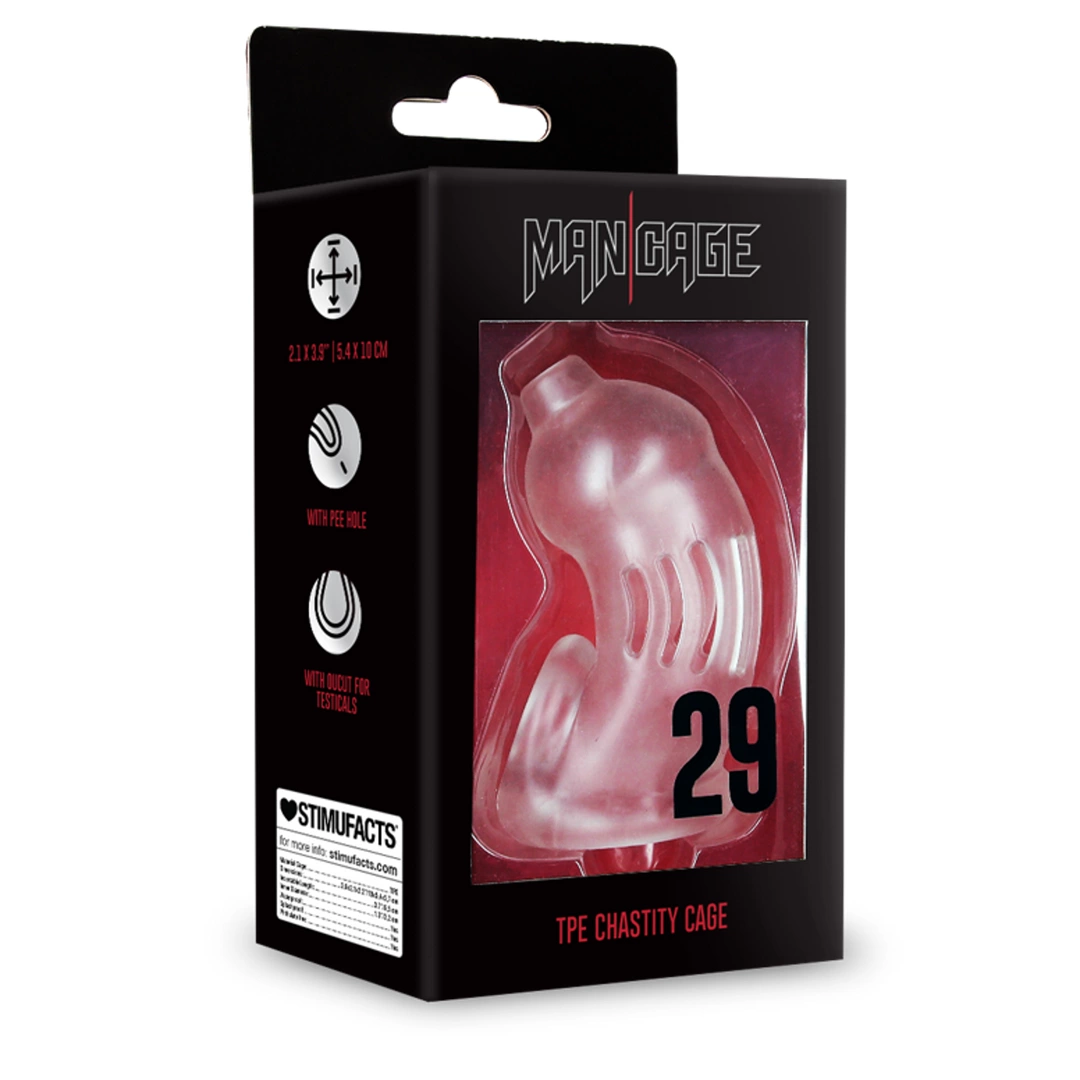 ManCage Model 05 Transparentny system zabezpieczający TPE