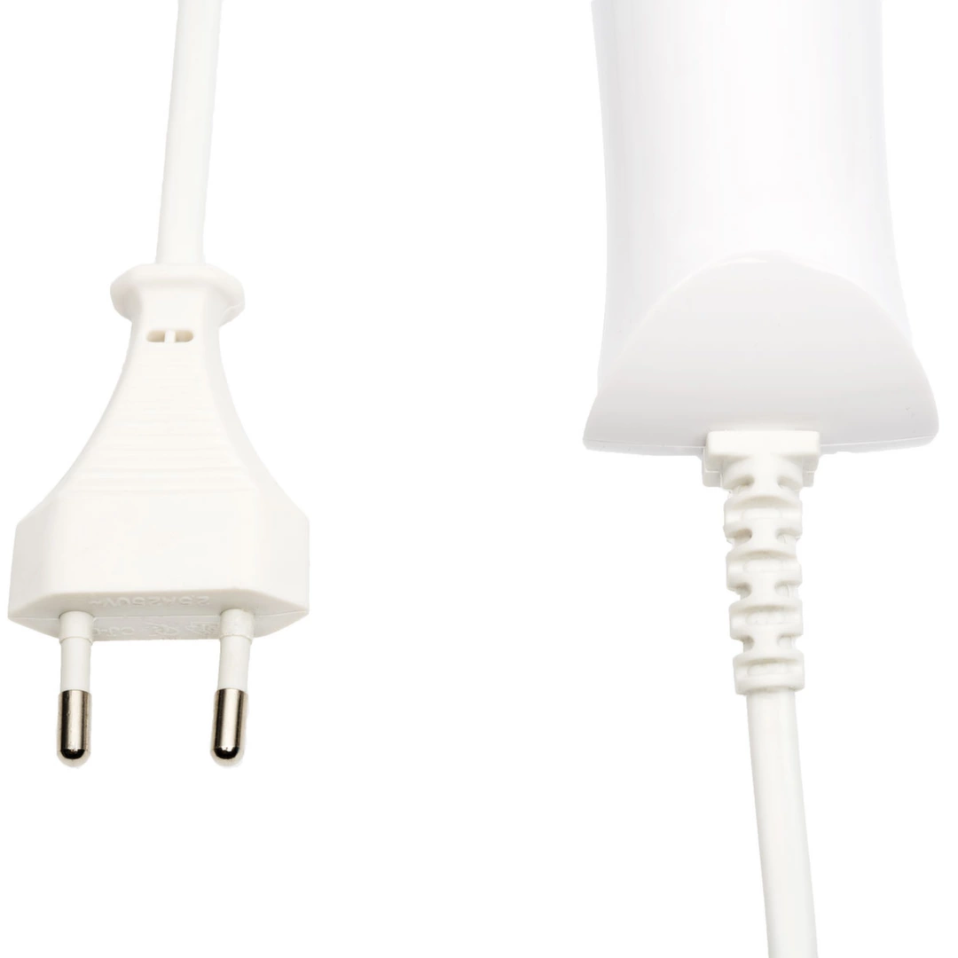 Biały silikonowy przewodowy masażer do masturbacji łechtaczki Europe Magic Wand Massager