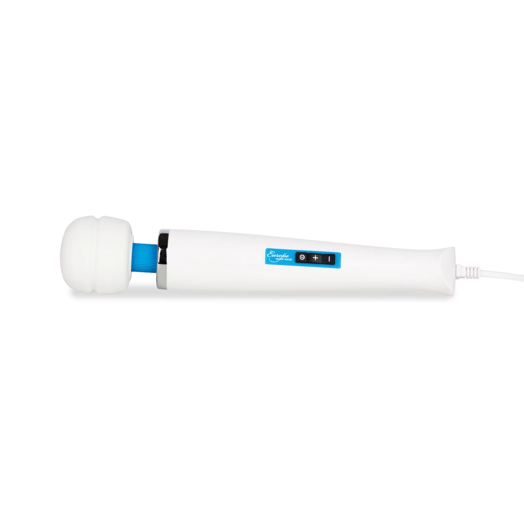 Biały silikonowy przewodowy masażer do masturbacji łechtaczki Europe Magic Wand Massager