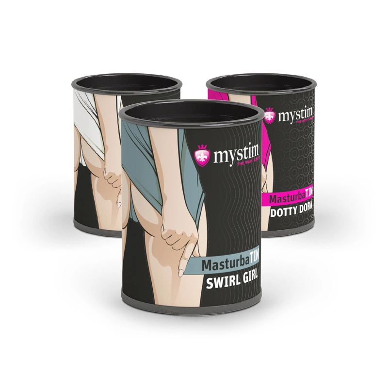 Masturbator biały penisa z falistą strukturą wewnątrz Mystim MasturbaTIN