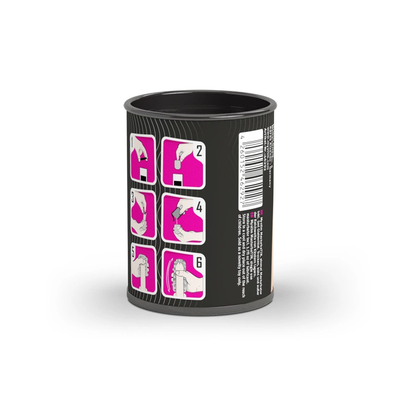 Masturbator biały penisa z falistą strukturą wewnątrz Mystim MasturbaTIN