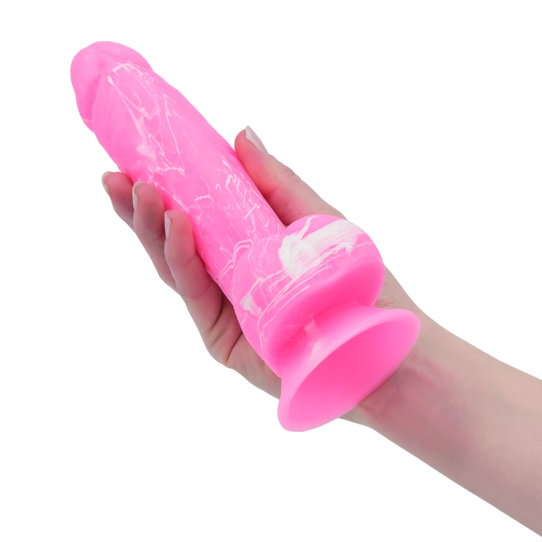 Realistyczne dildo silikonowe do masturbacji w kolorze różowym Addiction Brandon Dong 19 cm 