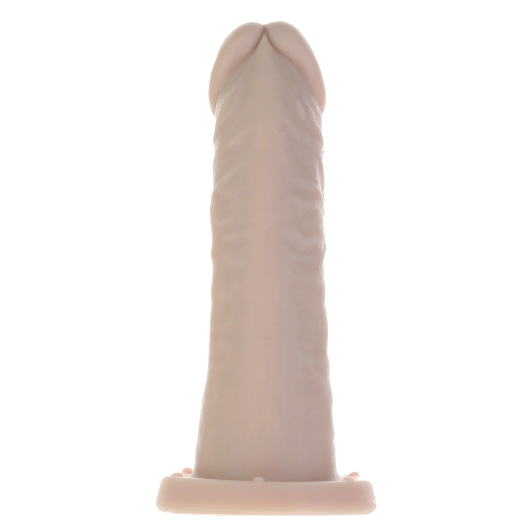 Realistyczne dildo silikonowe do masturbacji zakrzywione w kolorze beżowym Addiction Edward Dong 15 cm