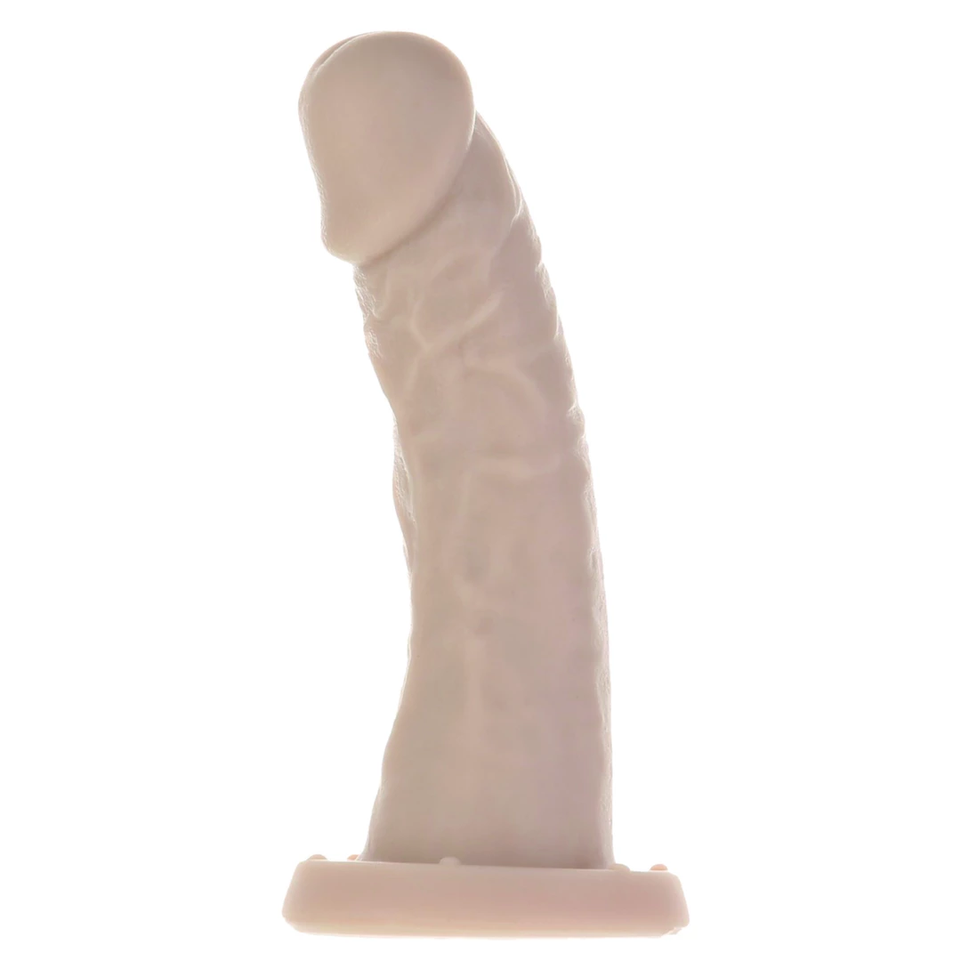 Realistyczne dildo silikonowe do masturbacji zakrzywione w kolorze beżowym Addiction Edward Dong 15 cm