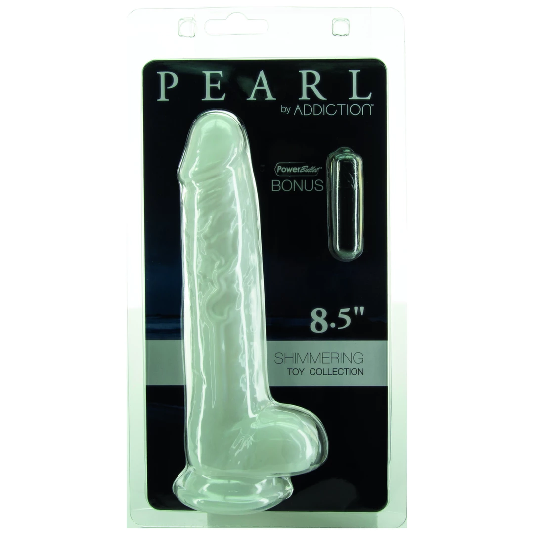 Realistyczne dildo silikonowe do masturbacji w kolorze zielonym Addiction Pearl Dong 22 cm