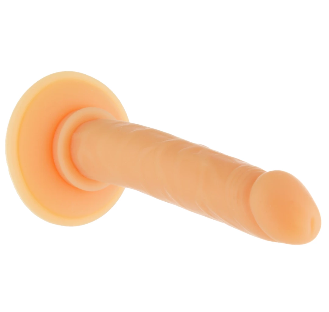 Realistyczne dildo silikonowe do masturbacji w kolorze beżowym Addiction Tino Dildo 13 cm