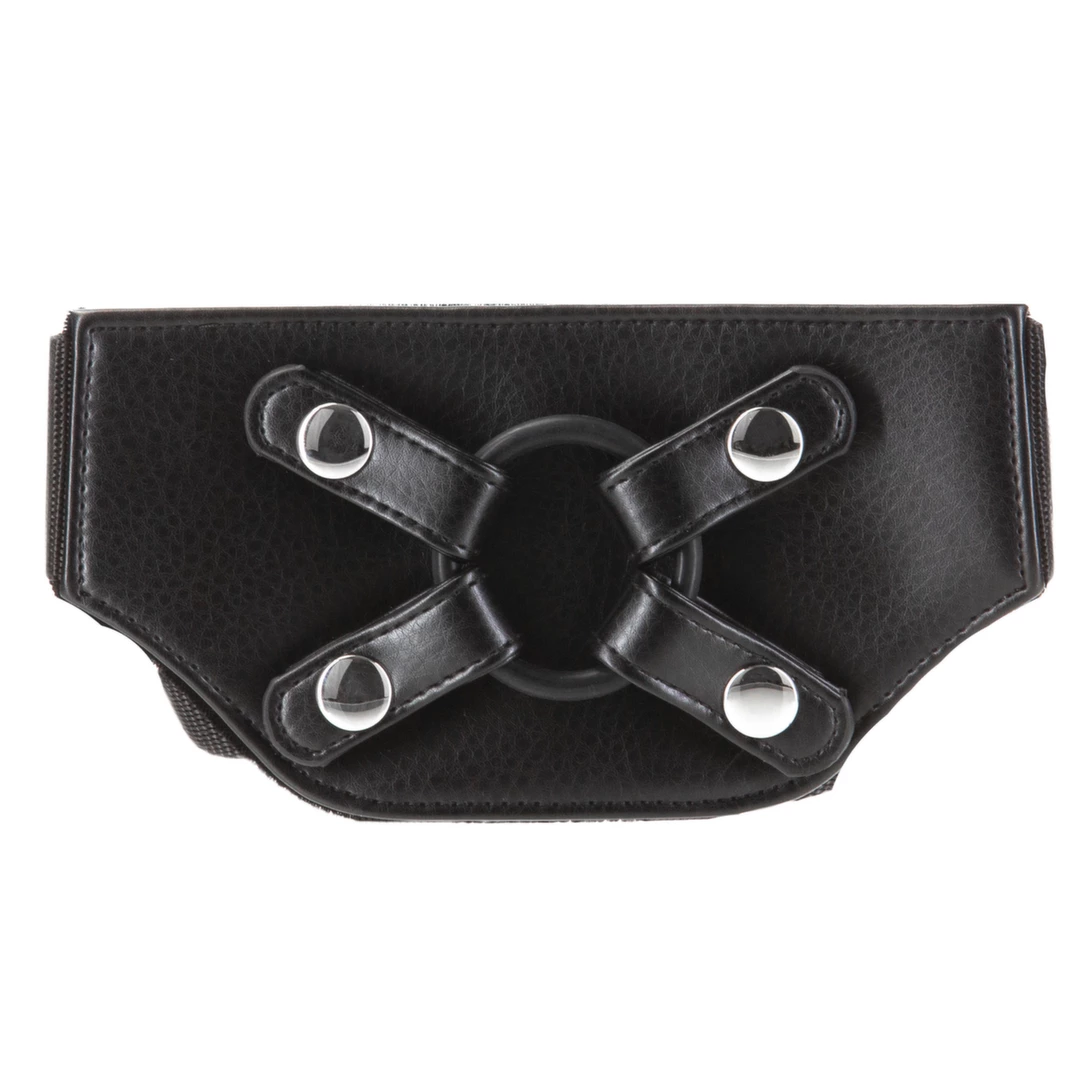 Czarne majtki poliestrowe do straponów Addiction Strap On Harness