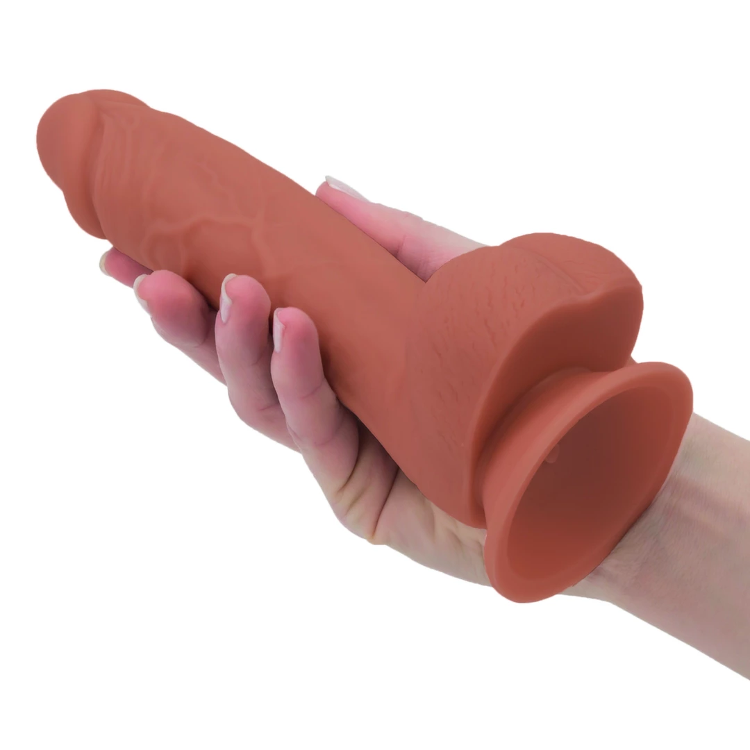 Realistyczne zakrzywione dildo silikonowe do masturbacji w kolorze brązowym Addiction Steven Dong 19 cm Realistyczne zakrzywione dildo silikonowe do masturbacji w kolorze brązowym Addiction Steven Dong 19 cm