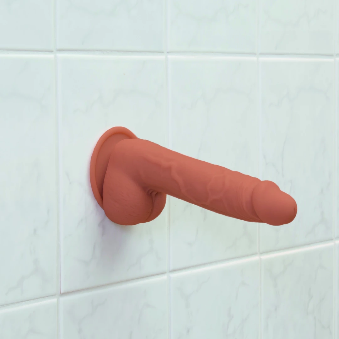Realistyczne zakrzywione dildo silikonowe do masturbacji w kolorze brązowym Addiction Steven Dong 19 cm Realistyczne zakrzywione dildo silikonowe do masturbacji w kolorze brązowym Addiction Steven Dong 19 cm