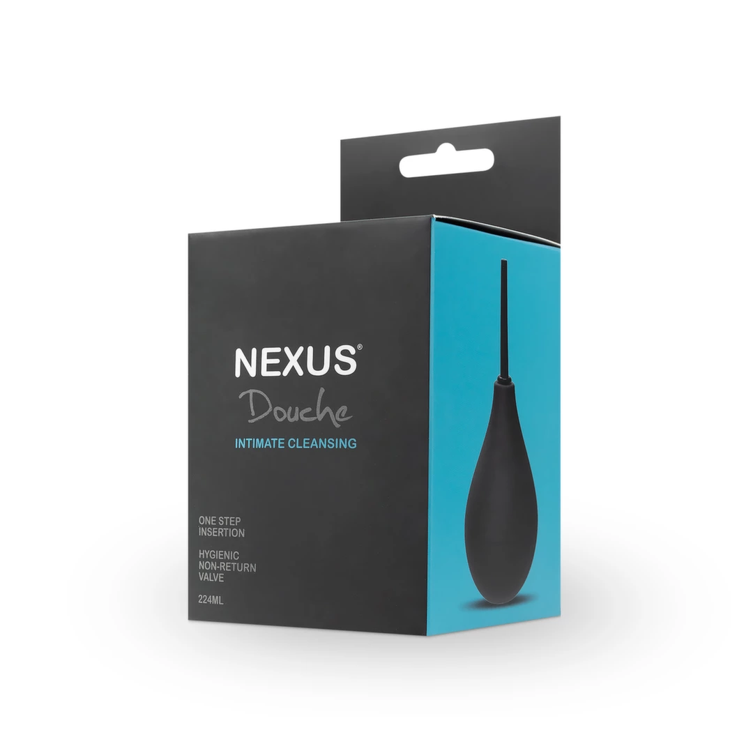 Gruszka analna wykonana z czarnego silikonu Nexus Anal Douche 224 ml
