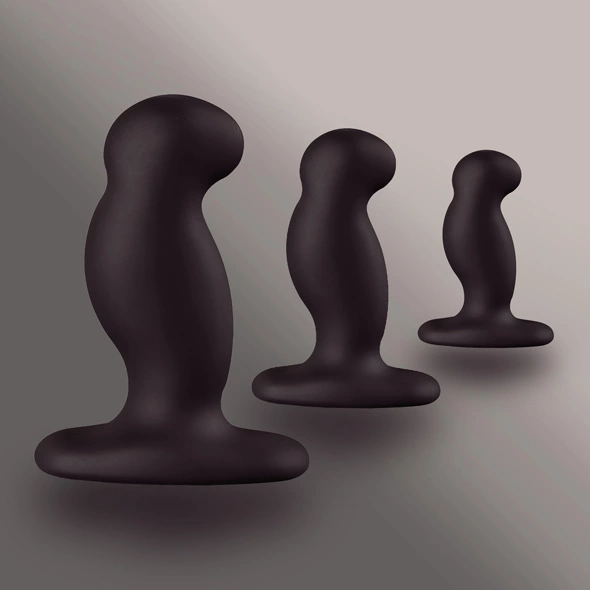 Zestaw korków analnych wykonanych z silikonu w kolorze czarnym Nexus Anal Starter Kit