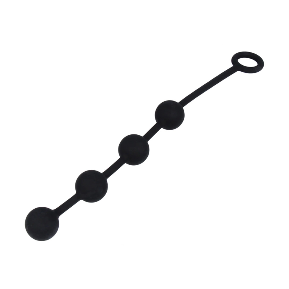 Koraliki analne wykonane z silikonu w kolorze czarnym Nexus Excite Anal Beads 