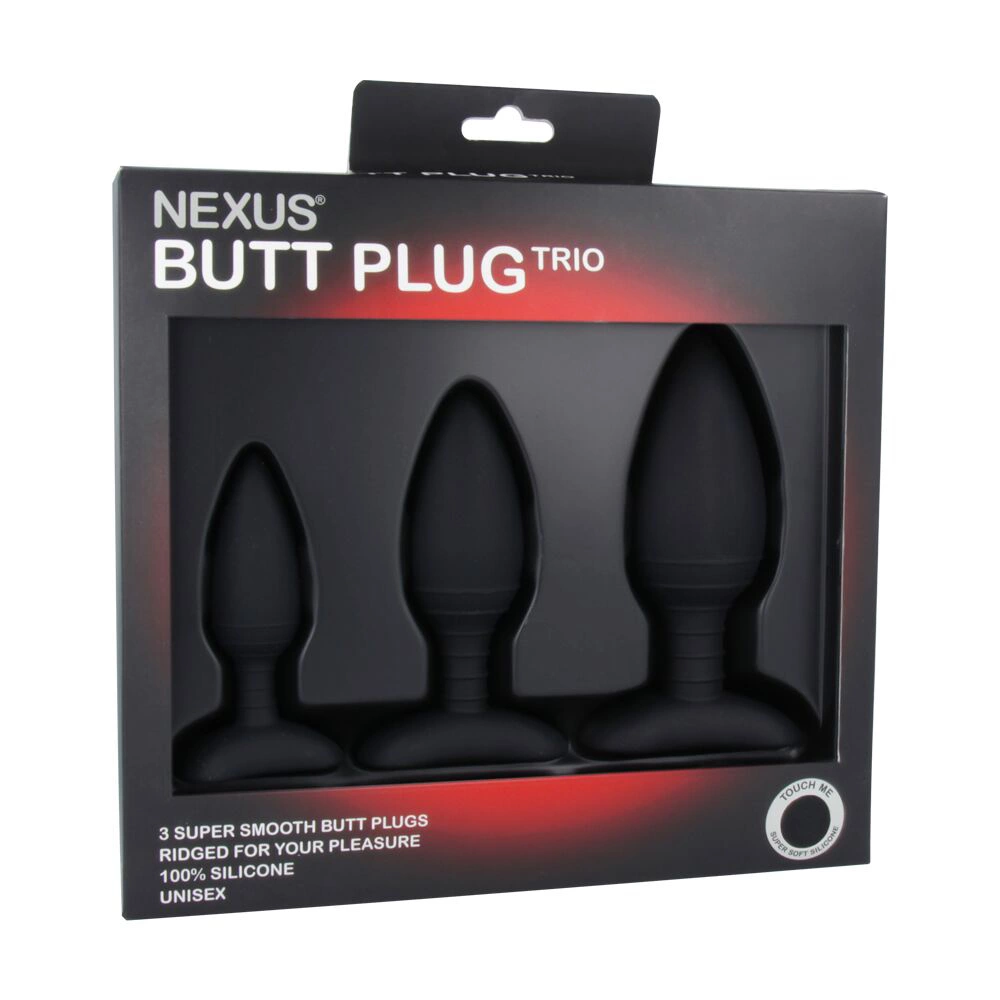 Zestaw 3 plugów analnych silikonowych Nexus Butt Plug Trio Set