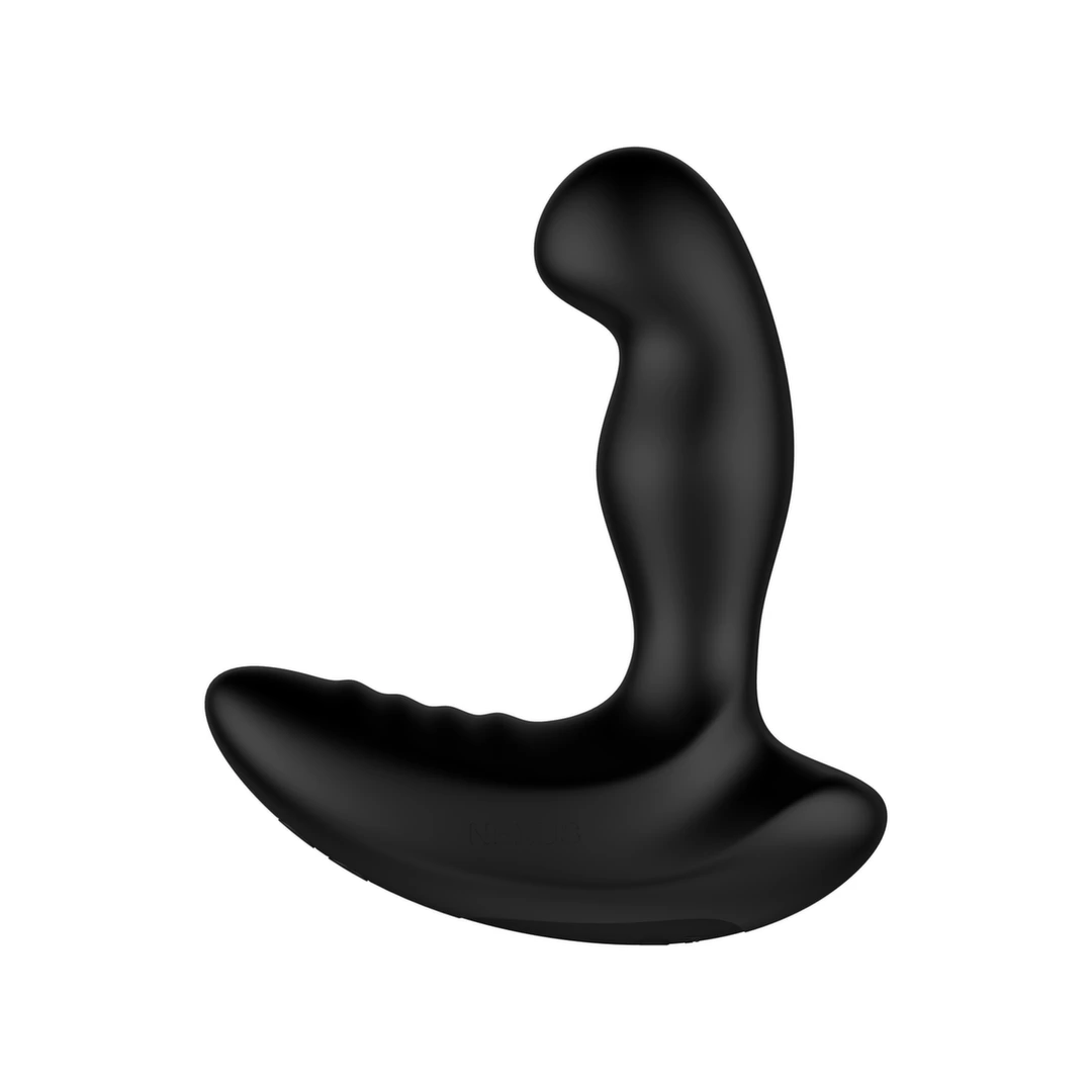 Wibrujący masażer prostaty wykonany z czarnego silikonu z wibracją na łechtaczkę Nexus Ride Remote