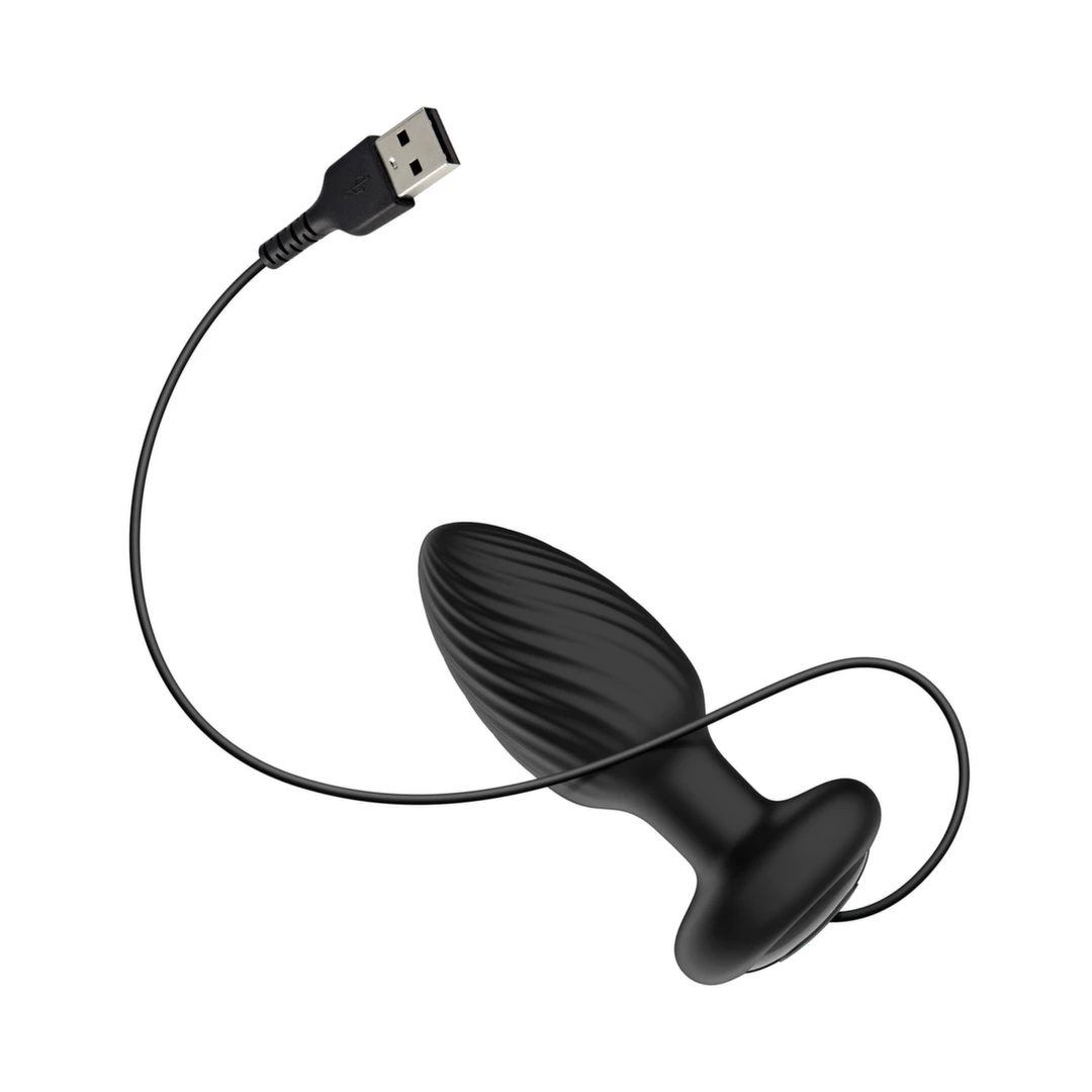 Plug analny wibrujący Nexus Tornado Black 10 cm