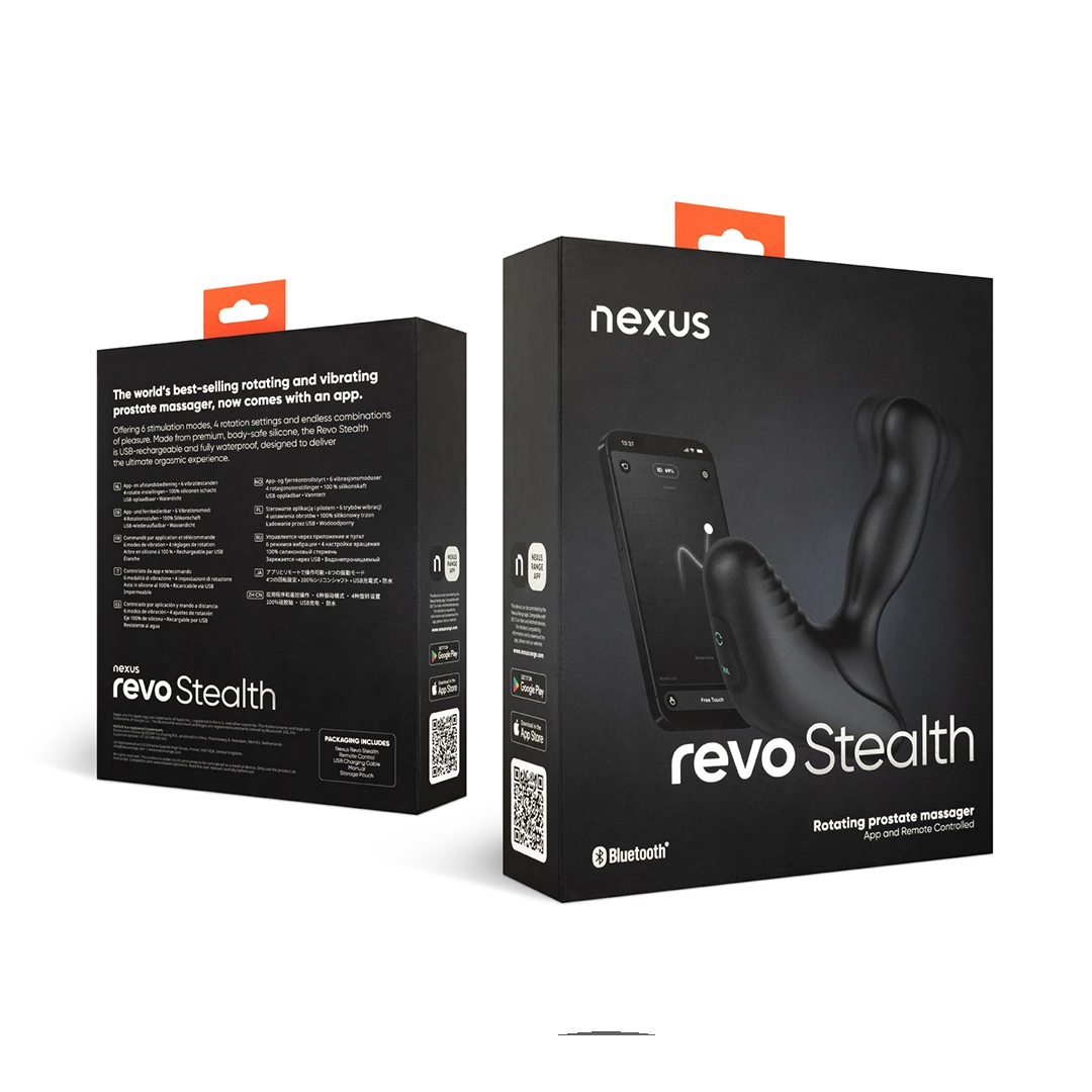 Nexus Revo Stealth Intymny masażer rotacyjny silikonowy, sterowanie pilotem