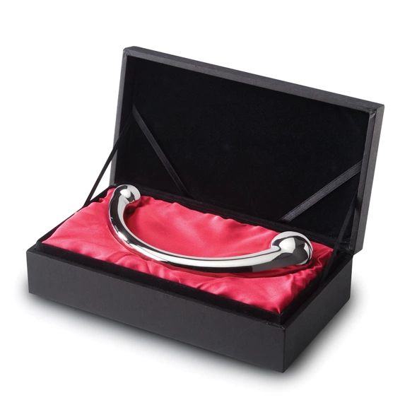 Stymulator punktu G i prostaty wykonany ze stali w kolorze srebrnym z kulkami NJOY Pure Wand