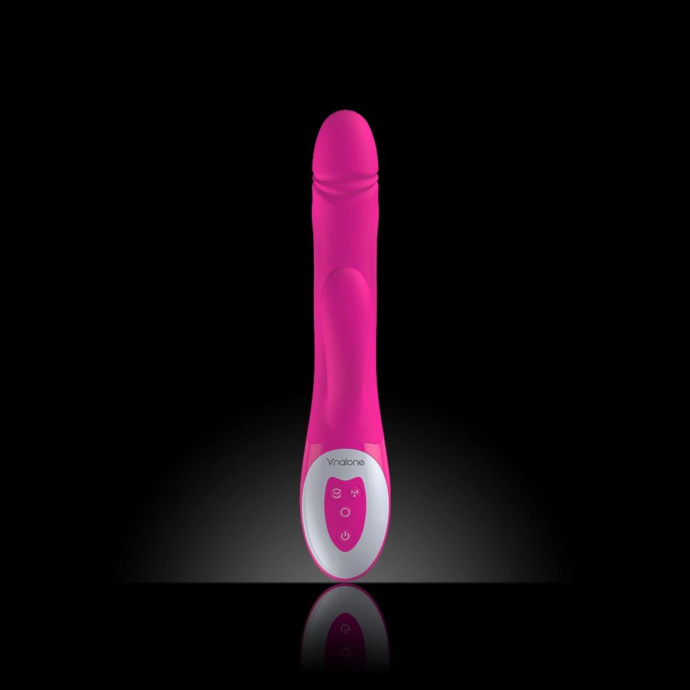 Duży realistyczny wibrator do masturbacji łechtaczki i punktu G w kolorze różowym Nalone Wave