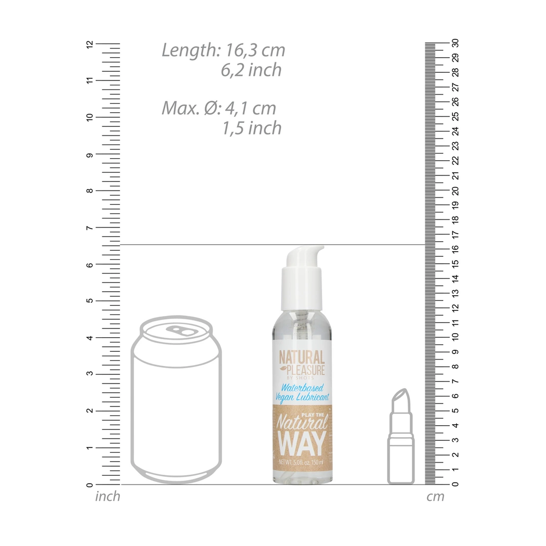 Wegański nawilżający lubrykant na bazie wody Natural Pleasure by Shots 150 ml
