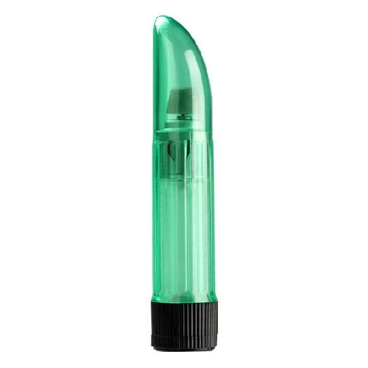 Wibrator do stymulacji pochwy plastikowy w kolorze zielono przezroczystym Male Crystal 