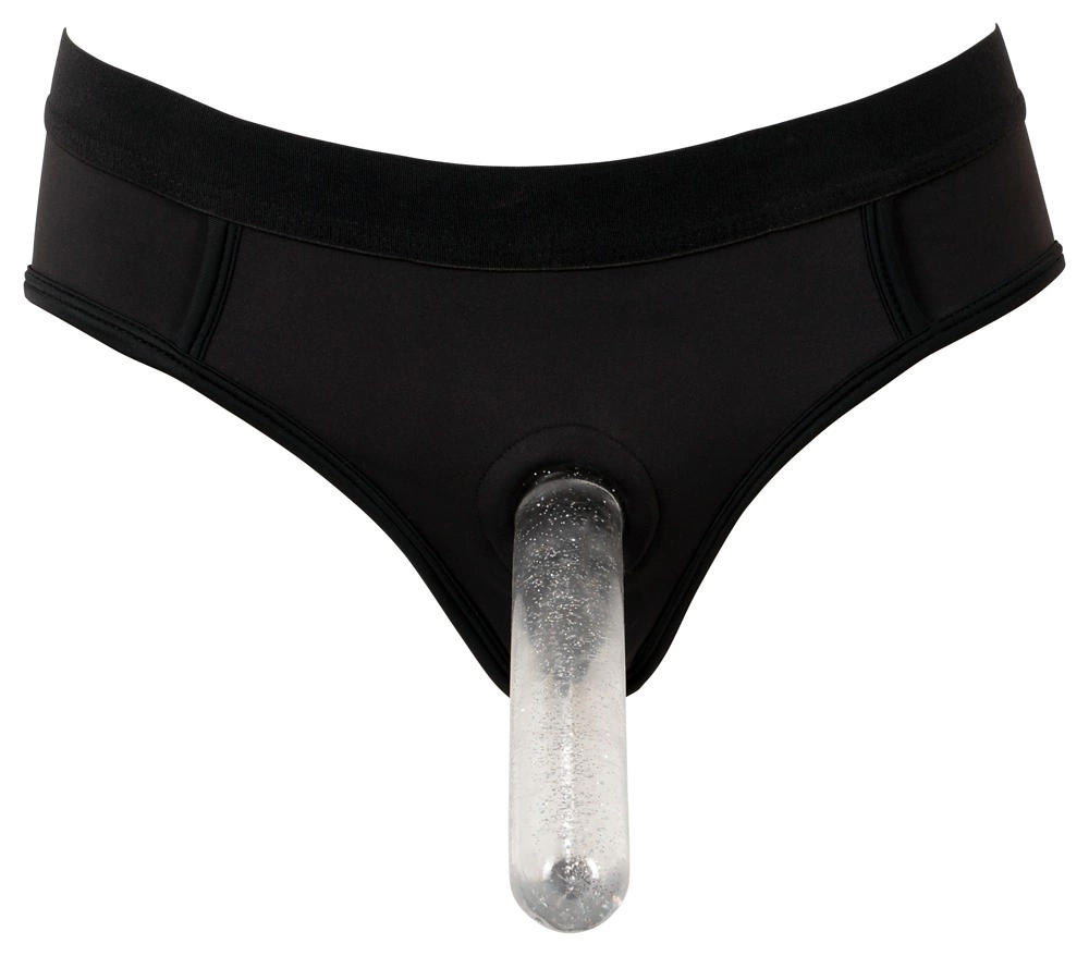 Bad Kitty Strap-On Czarny Model M z Elastycznym Pierścieniem 3,5 cm