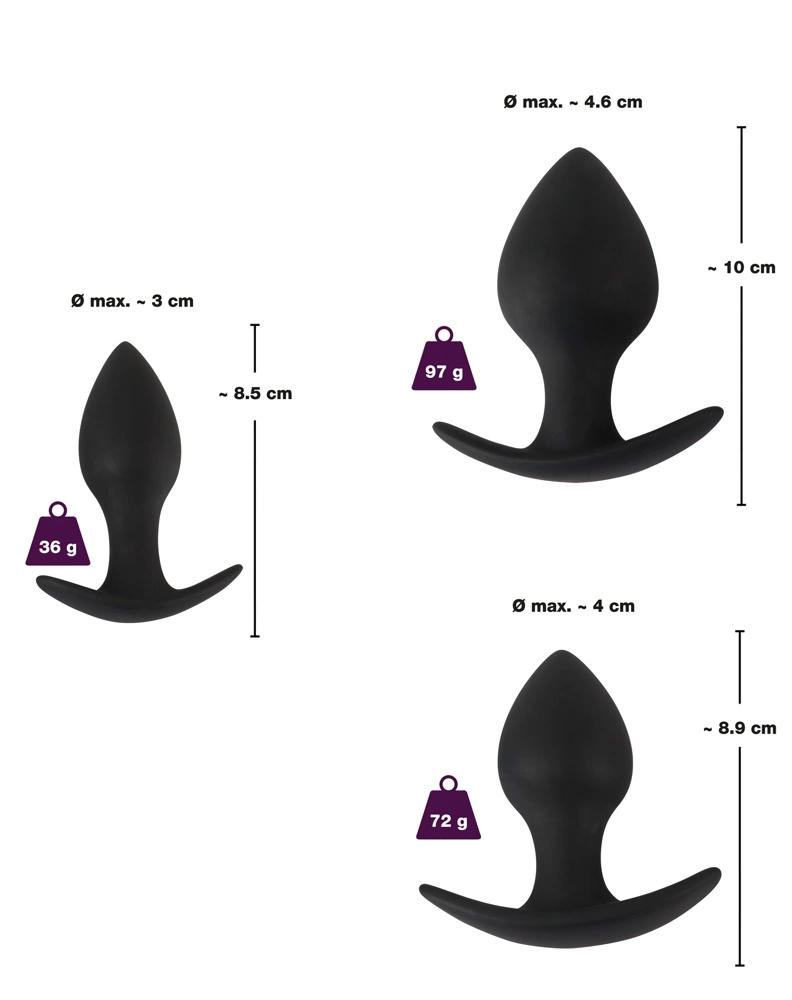 Black Velvets zestaw 3 elementy do treningu mięśni w kolorze czarnym