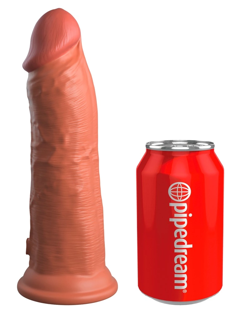 Realistyczny wibrator do masturbacji pochwy wykonany z beżowego silikonu z przyssawką King Cock Elite 20 cm Realistyczny wibrator do masturbacji pochwy wykonany z beżowego silikonu z przyssawką King Cock Elite 20 cm