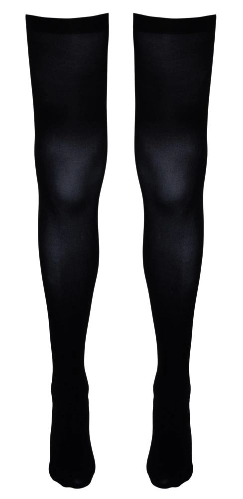 Cottelli LEGWEAR - Czarne Pończochy Z Siateczką Z Tyłu S/M