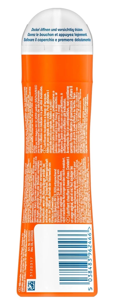 Rozgrzewający lubrykant na bazie wody o stymulującym efekcie Durex Play Warming 50 ml