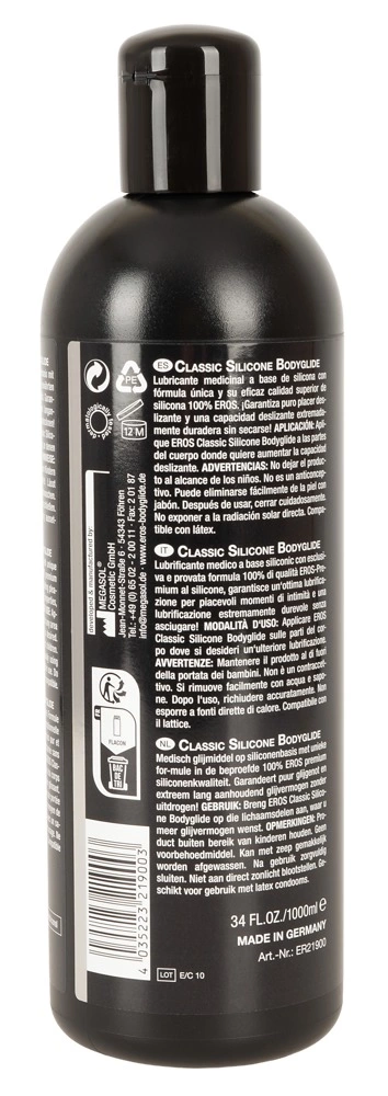 Lubrykant na bazie silikonu do seksu waginalnego EROS Classic 1000 ml