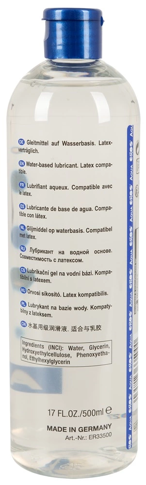 Lubrykant na bazie wody do seksu waginalnego EROS Aqua 500 ml 