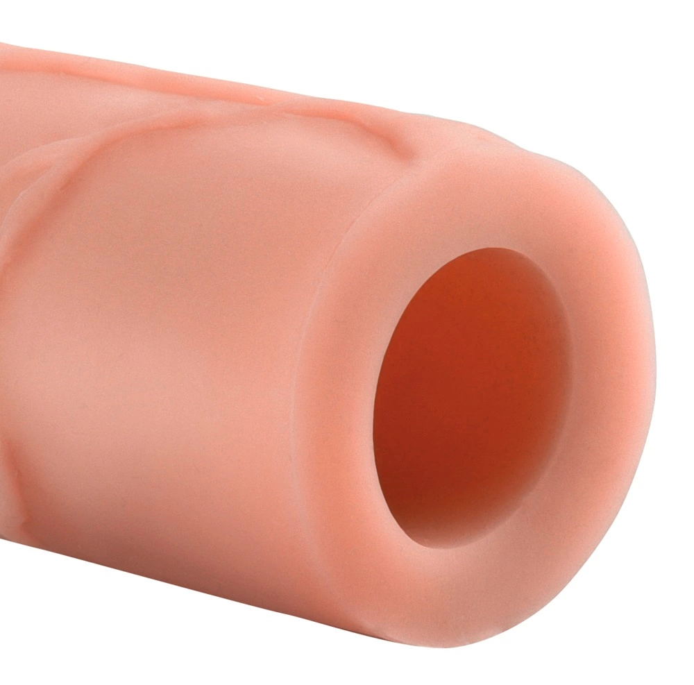 Nakładka na penisa wykonana z termoplastycznego elastomeru w kolorze beżowym Fantasy X-Tensions 23 cm 