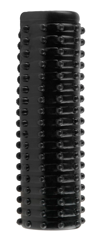 Nakładka na penisa z wypustkami wykonana z silikonu w kolorze czarnym Fantasy X-Tensions 14 cm