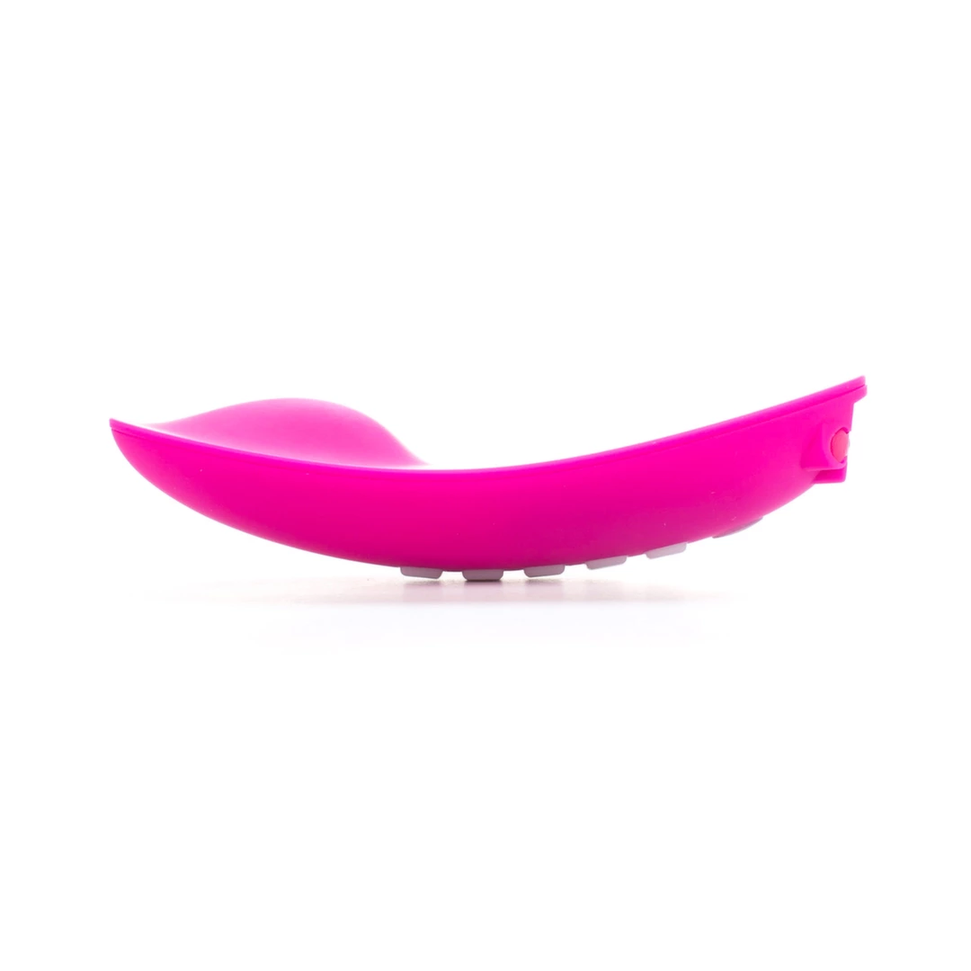 Różowy silikonowy wibrator muzyczny do łechtaczki ze sterowaniem z telefonu OhMiBod Lightshow