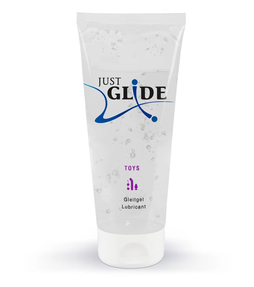 Nawilżający lubrykant na bazie wody do zabawek erotycznych Just Glide 200 ml