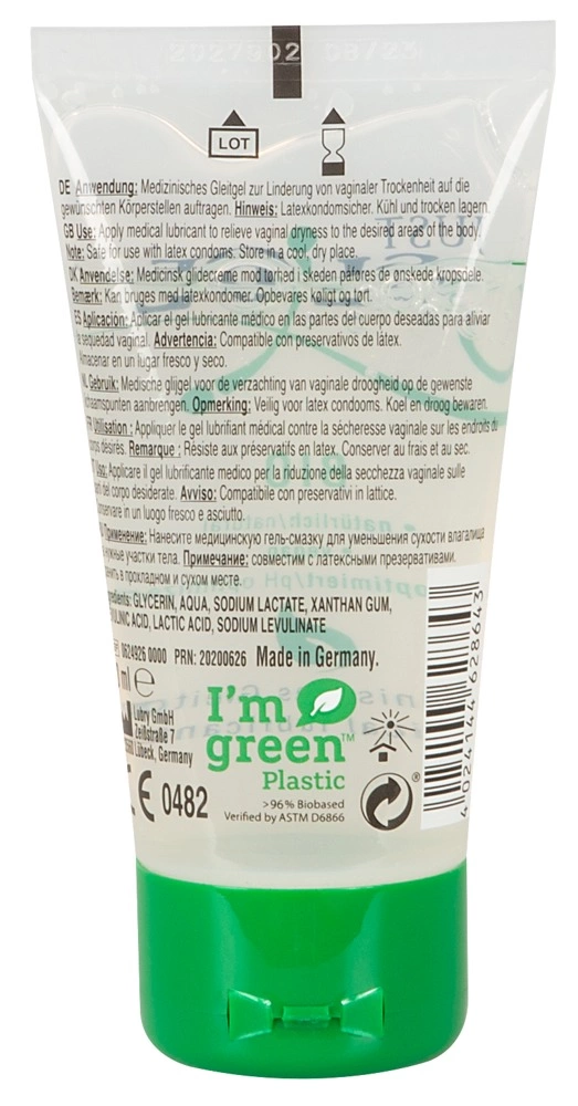 Organiczny lubrykant nawilżający na bazie wody Just Glide Bio 50 ml