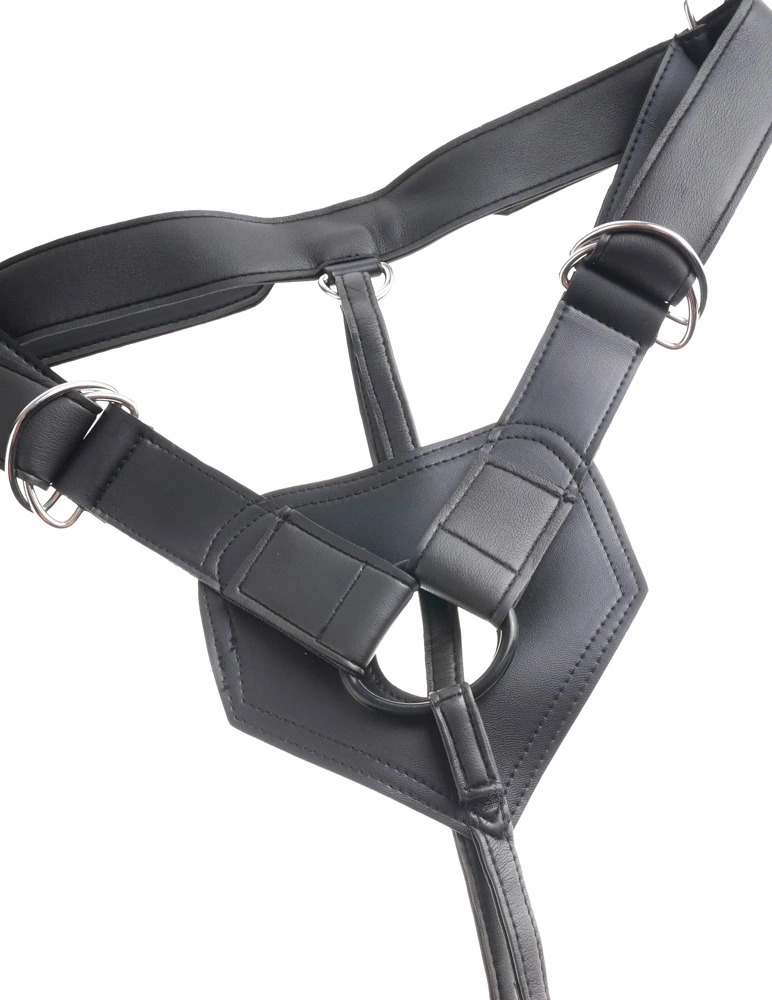 Realistyczny strapon do masturbacji waginy w kolorze beżowym i czarnym King Cock Strap On 20 cm Realistyczny strapon do masturbacji waginy w kolorze beżowym i czarnym King Cock Strap On 20 cm