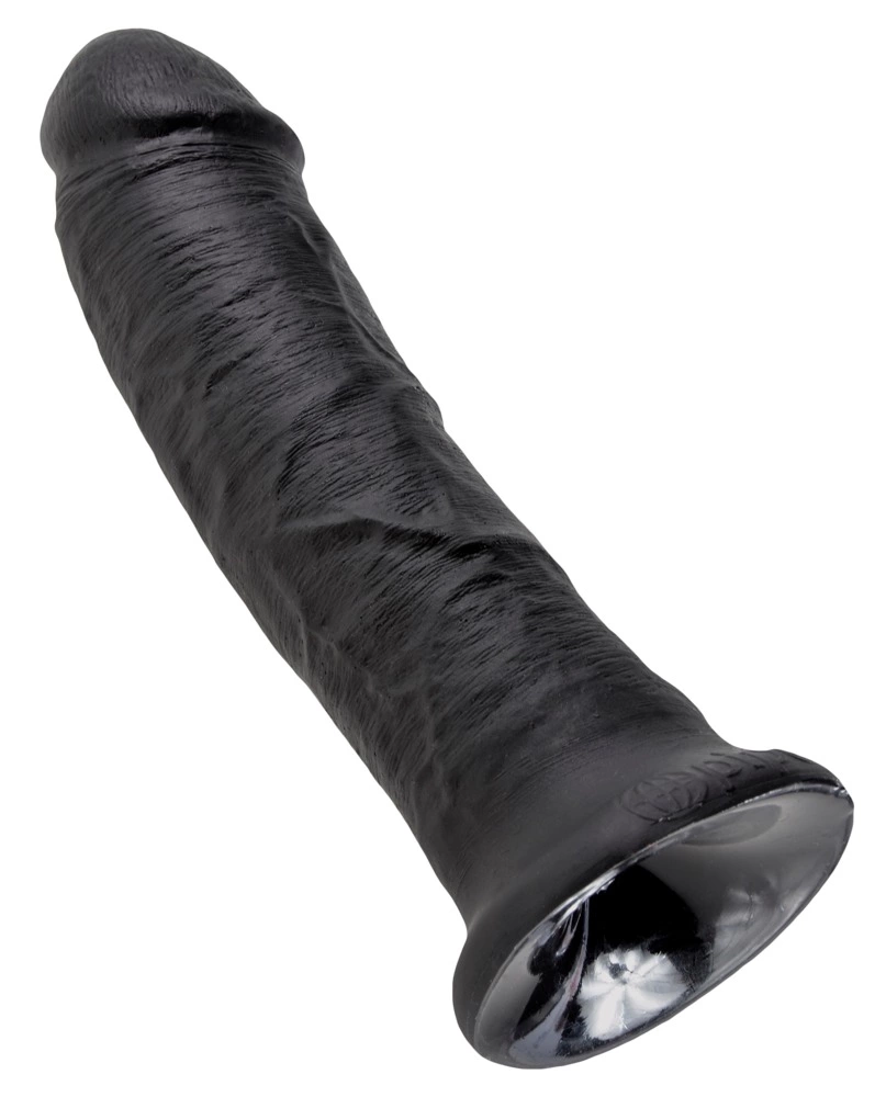 Realistyczne zakrzywione dildo silikonowe do masturbacji w kolorze czarnym z przyssawką King Cock Black Realistyczne zakrzywione dildo silikonowe do masturbacji w kolorze czarnym z przyssawką King Cock Black